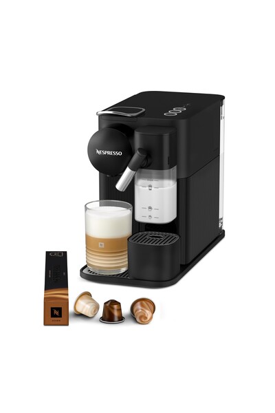 Nespresso نسبريسو لاتيسيما وان F121 ماكينة تحضير القهوة بالكبسولات، مع تقنية رغوة الحليب الأوتوماتيكية المدمجة للكابتشينو واللاتيه، 1 لتر، ضغط 19 بار، أسود