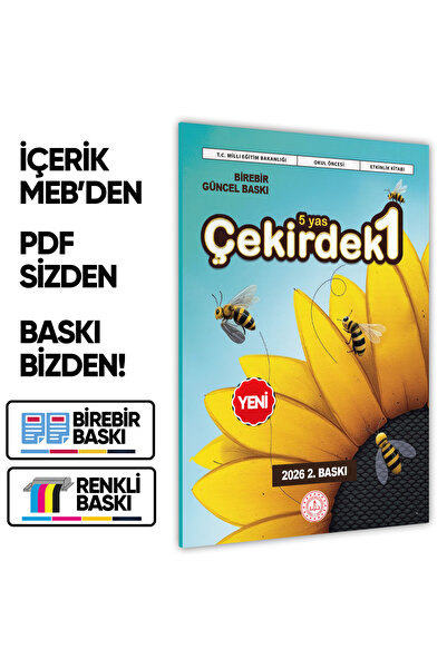 Karakutu Yayınları 2026 5 Yaş Okul Öncesi MEB Etkinlik Kitabı Çekirdek 1 Eğle...