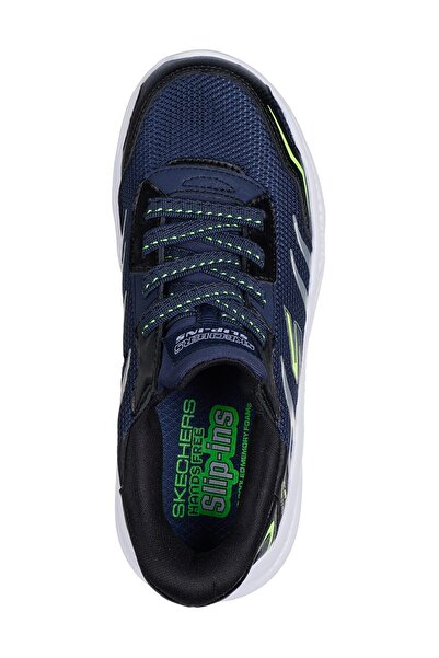 SKECHERS Meteor-lights Brisk-beams 403848L Osvětlená ortopedická dětská sportovní obuv TMAVĚ MODRÁ