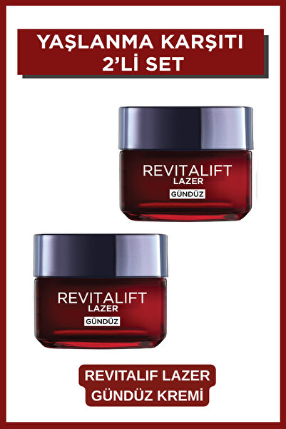 L'Oreal Paris Revitalift Lazer Yoğun Yaşlanma Karşıtı Gündüz Bakım Kremi 2'li...