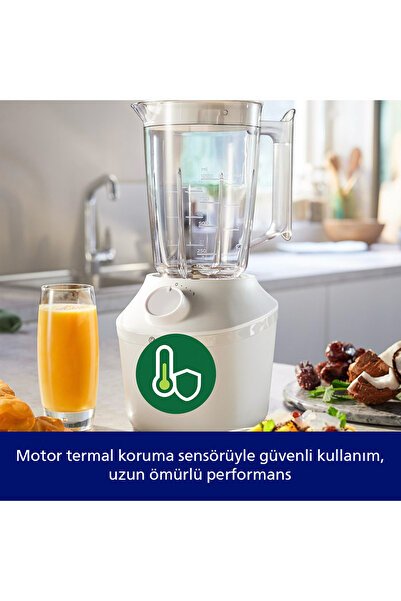 Philips 3000 Serisi Blender, ProBlend Teknolojisi, 450W, 1,9 Lt, Paslanmaz Çelik Bıçaklar, HR2041/00