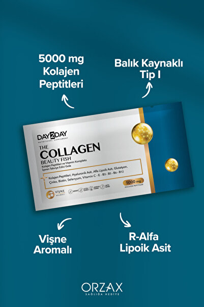 DAY2DAY The Collagen Beauty Fish Collagen 30 Sachets X 7Gr 8697595876084