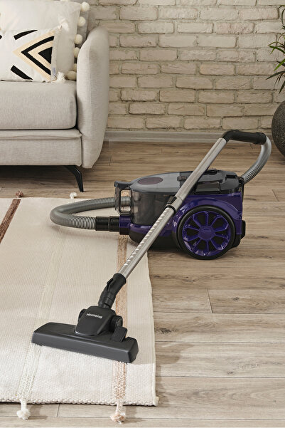 HOMEND Dustroyer 1255H Yatay Süpürge Mor Siyah