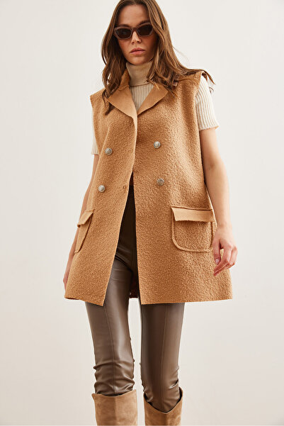 Olalook Дамско джобно букле с копчета Camel Vestylk - 19000050