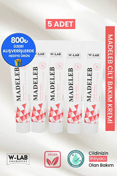 W-Lab Kozmetik Madeleb Cilt Bakım Kremi 5 li Set