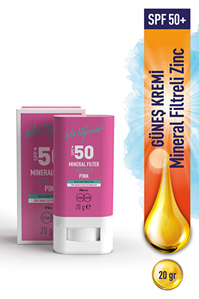 Eda Taşpınar SPF 50+ Mineral Filtreli Pembe Zinc Stick (EGY0031)