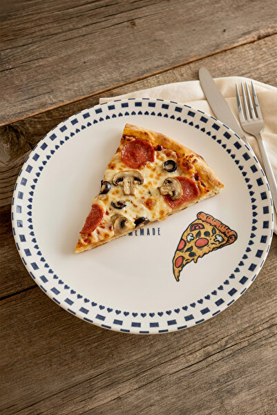 TRENDYOLMİLLA HOME Patterned Porcelain Pizza Plate Tphaw26Tbk00078
