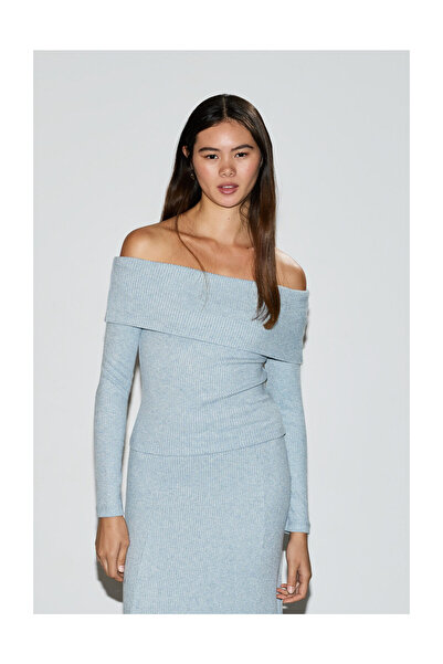 LEFTIES Woman (Teen) Top ml Bardot Necklace Rib Lurex