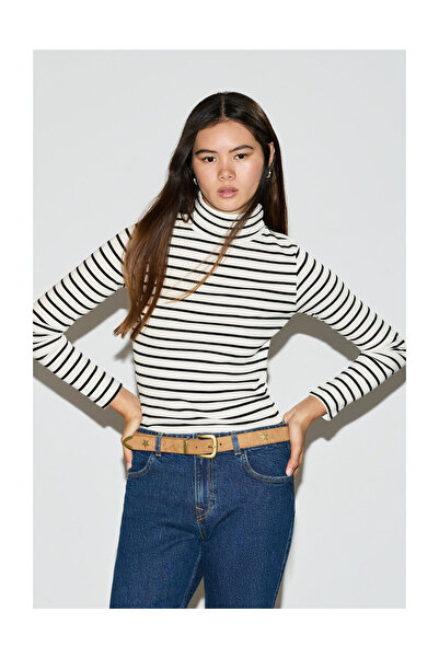 LEFTIES Woman (Teen) Basic Rib Neck T-Shirt (M/L)