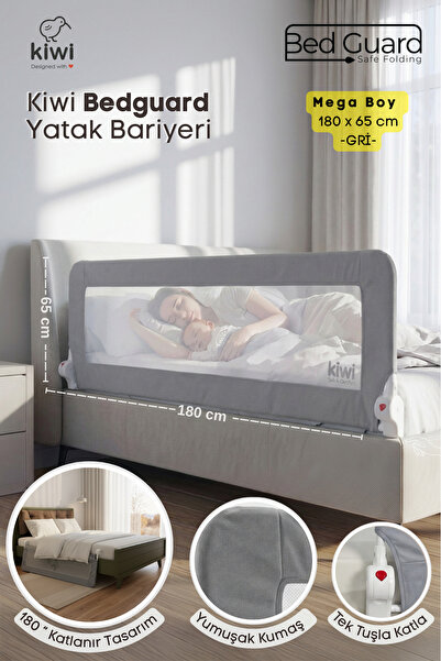 Kiwi Baby Safety Bed Barrier – Folding Children's Sleeping Bed Guardrail, Anti-Fall – 180X65Cm