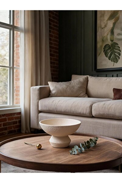 TRENDYOLMİLLA HOME Decorative Ceramic Bowl 17X22 cm Tphaw26Dtk00001