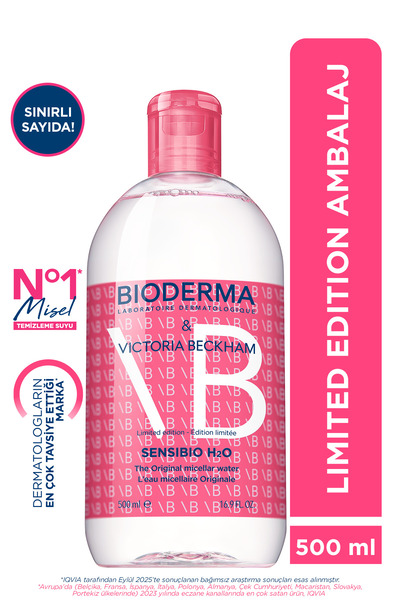 Bioderma Sensibio H2O Limited Edition Ambalaj Micellar Makyaj Temizleme Suyu Hassas ve Normal Ciltler 500 ml
