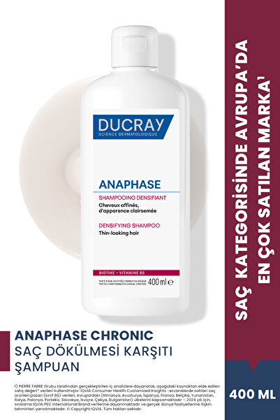 Ducray Anaphase Chronic Saç Dökülmesi Karşıtı Şampuan 400 ml