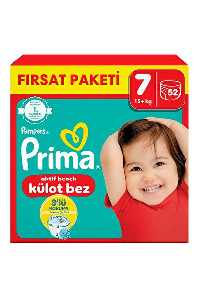Prima Külot Bez 7 Numara 52 Adet Bebek Bezi Fırsat Paketi