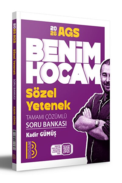 Benim Hocam Yayınları AGS Sözel Yetenek Tamamı Çözümlü Soru Bankası