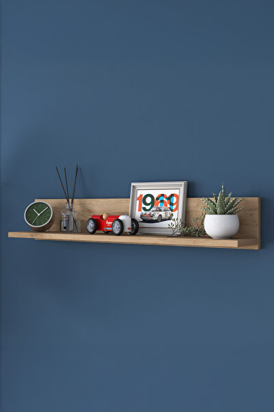 Rani Mobilya Rani Ae104 Dekoratif Duvar Rafı Sepet Ceviz