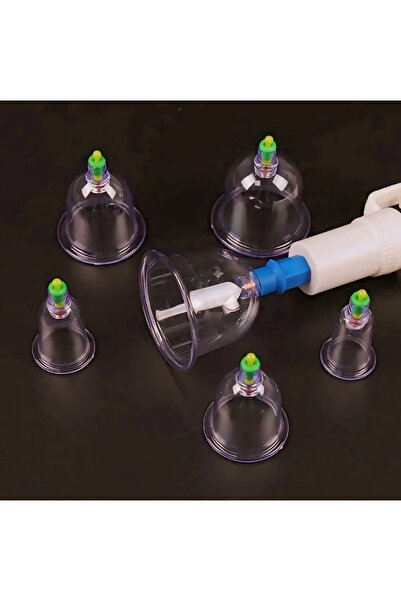 Hacamat Medikal 12 parça vakumlu hacamat kupa çekme seti