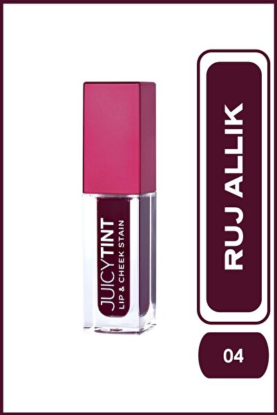 Golden Rose Juicy Tint Lip & Cheek Stain 04 Berry Kiss Dudak ve Yanak Renklendirici 5,2 ml