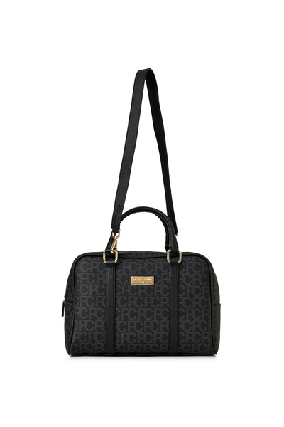 Pierre Cardin Siyah Büyük Alfabe Kadın Omuz Cantası 05PO22Y1557