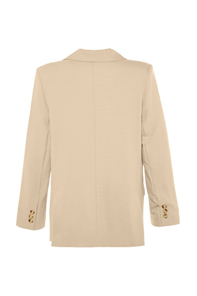 Trendyol Collection Περιορισμένης έκδοσης Mink Regular Lined Woven Blazer Jacket TWOAW23BC00132