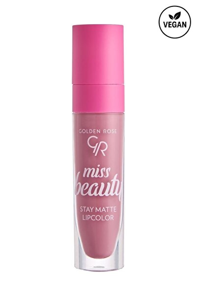 Golden Rose ملمع شفاه ميس بيوتي ستاي مات 03 روزوود، ملمع شفاه سائل ثابت غير ل...