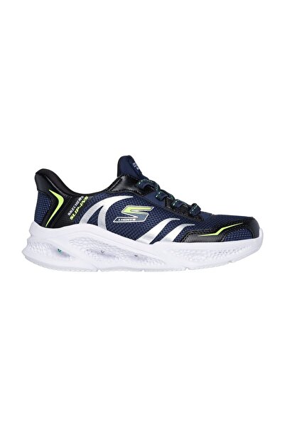 SKECHERS Meteor-lights Brisk-beams 403848L Osvětlená ortopedická dětská sportovní obuv TMAVĚ MODRÁ