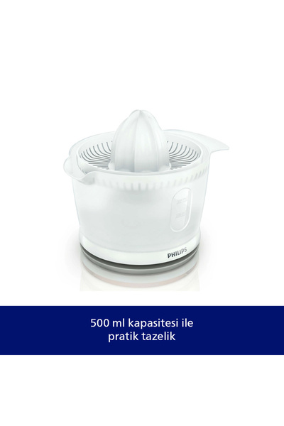 Philips Daily Collection Narenciye Sıkacağı, 25W, 500 ml Sürahi, Otomatik Yön Değiştirme HR2738/00