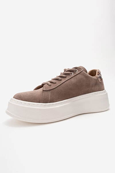 LuviShoes Γυναικεία αθλητικά παπούτσια GUENO Sand Γνήσιο Δερμάτινο Suede