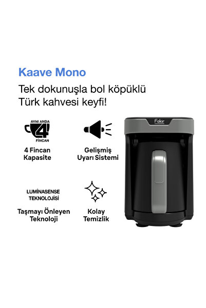 Fakir Gray Kaave Mono Turkish Coffee Machine