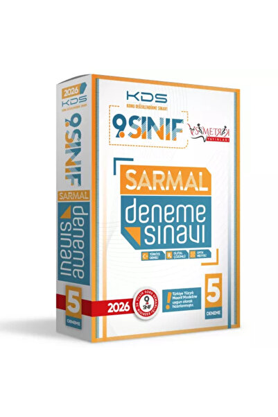 Karakutu Yayınları 2026 9.Sınıf Yeni Sistem KDS SARMAL Deneme Paketi 5li Türkiye Geneli D.Çözümlü Asimetrik Yayınları