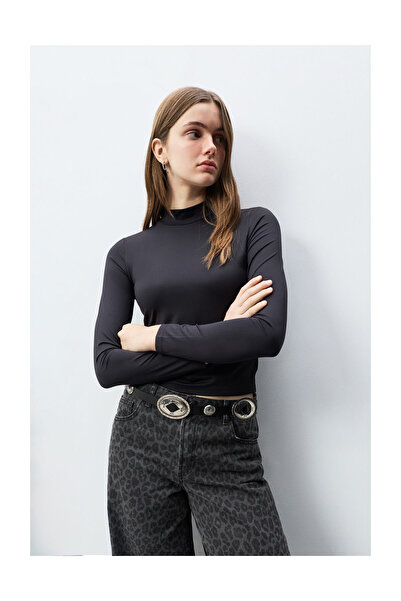 LEFTIES Woman (Teen) ml Polymide T-Shirt High Neck Drop Back