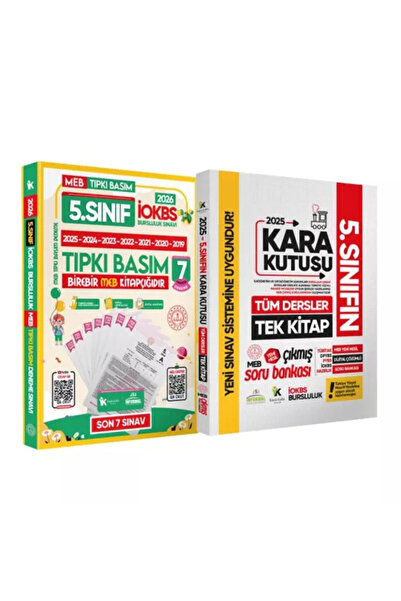 Karakutu Yayınları 5.Sınıf İOKBS PAKET 7li Tıpkı Basım ve Tüm Dersler Tek Kit...