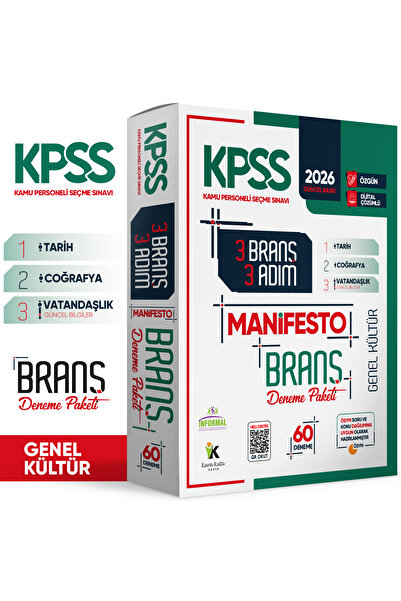 İnformal Yayınları 2026 Kpss Genel Kültür Tarih Coğrafya Vatandaşlığın Manife...