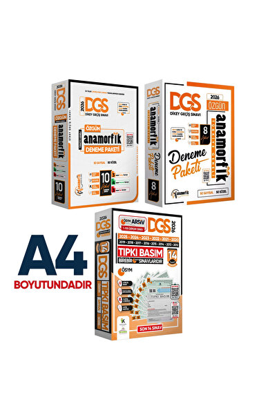 Karakutu Yayınları 2026 Dgs Ösym Çıkmış Soru 14lü Tıpkı Basım Ve Anamorfik Özgün 18li (10 8) Deneme Paketi Tg Çözümlü