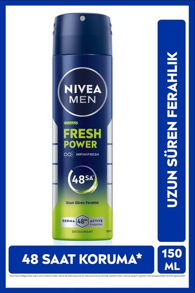 NIVEA Fresh Power Sprey Deodorant 150ml Erkek STD