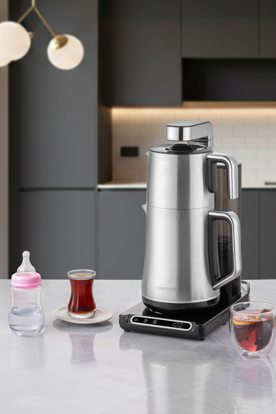 HOMEND Teabot 1785H Talking Automatic Tea Maker Chrome