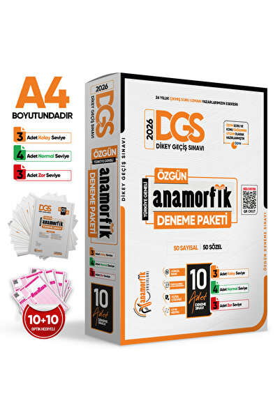 İnformal Yayınları 2026 DGS Anamorfik Yayınları 10lu Deneme Paketi  Özgün Yeni Nesil Türkiye Geneli Dijital Çözümlü