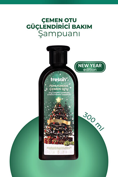 Tresan Yılbaşı Özel Seri - Çemen Otu Güçlendirici Sülfatsız Şampuan – Dökülme Karşıtı & Hacim (300 ml)