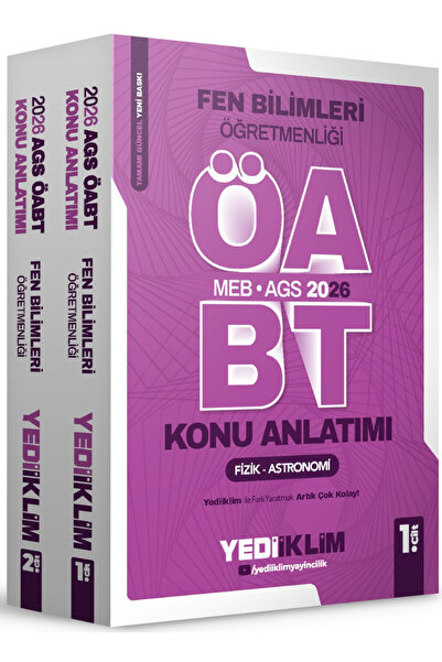 Yediiklim Yayınları 2026 MEB AGS ÖABT Fen Bilimleri Öğretmenliği Konu Anlatım...