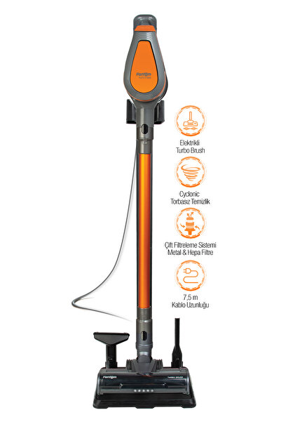 Fantom Pluto P 6000 Cyclone Dikey Elektrikli Süpürge Antrasit