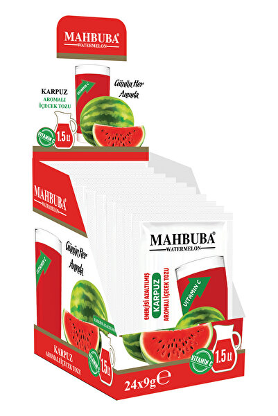 Mahbuba Karpuz Aromalı Soğuk Toz Içecek 24x9gr
