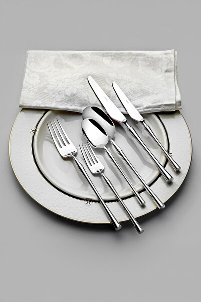 Nehir طقم سكاكين وشوكة وملعقة من ماربيلا سيمبل تتسع لـ 12 شخصًا و84 قطعة