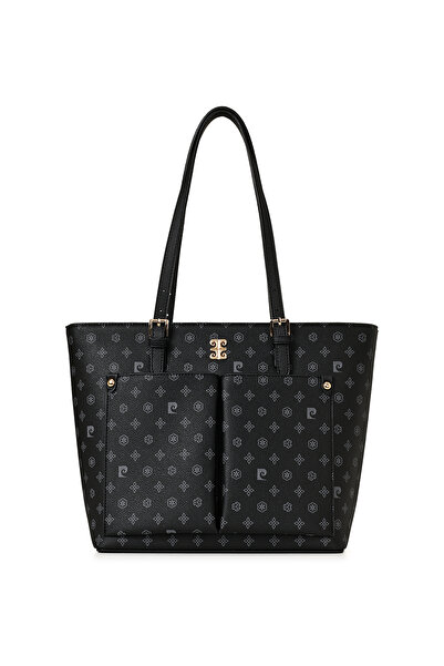 Pierre Cardin Black Monogram Women's Shoulder Bag 05Po25K2525