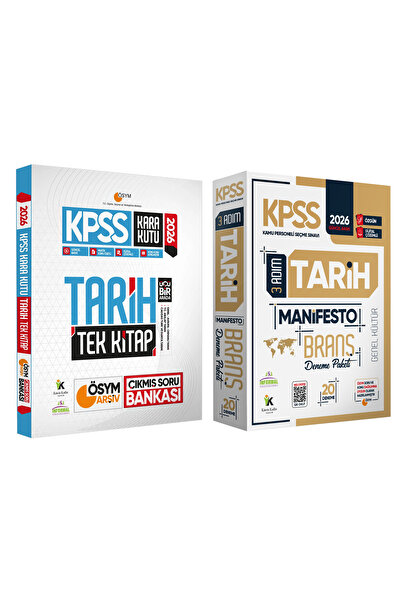 Karakutu Yayınları 2026 KPSS Genel Kültür Tarihin Kara Kutusu Tek Kitap ve Ma...
