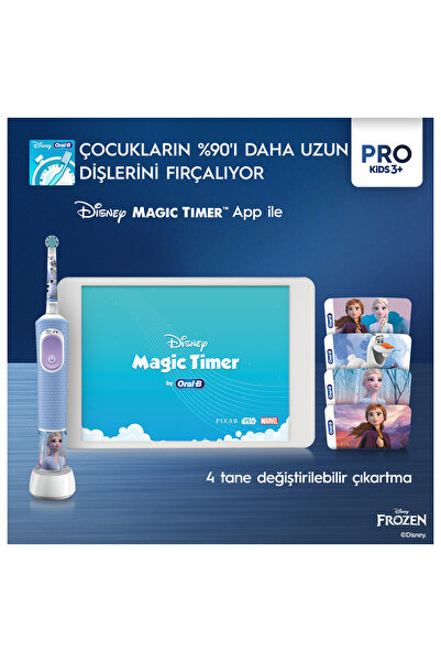 Oral-B D100 Vitality Frozen Özel Seri Çocuklar İçin Şarj Edilebilir Diş Fırçası