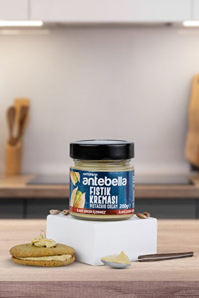 Antebella Antep Fıstık Kreması 200 G (ŞEKERSİZ) - Antep Fıstığı Kreması