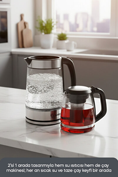 Sinbo - Stm-5848 Electric Glass Tea Maker 1500 W