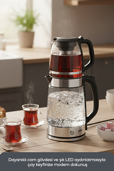 Sinbo - Stm-5848 Electric Glass Tea Maker 1500 W