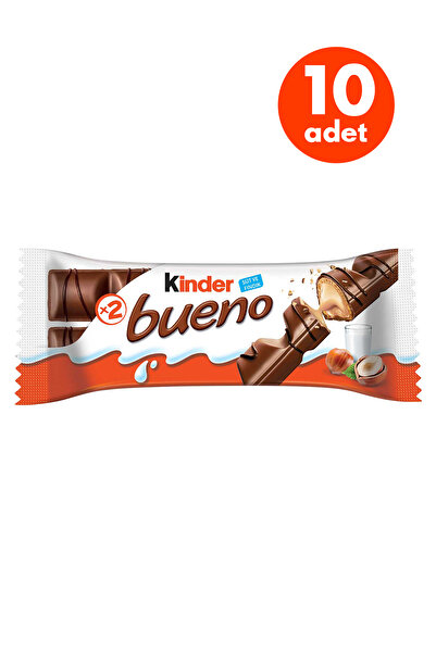 Kinder Bueno Çikolata 43 Gr - 10 Adet