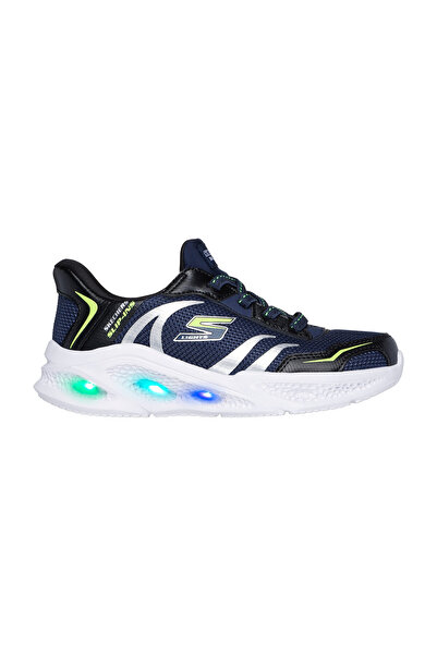 SKECHERS Meteor-lights Brisk-beams 403848L Osvětlená ortopedická dětská sportovní obuv TMAVĚ MODRÁ